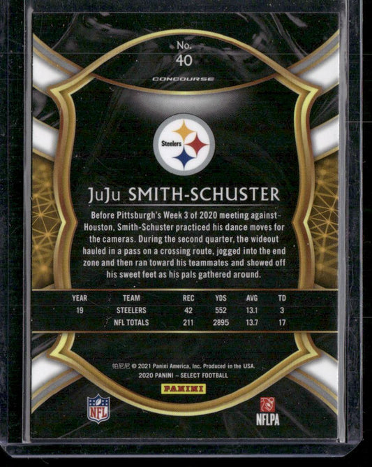 2020 Panini Select #40 JuJu Smith-Schuster
