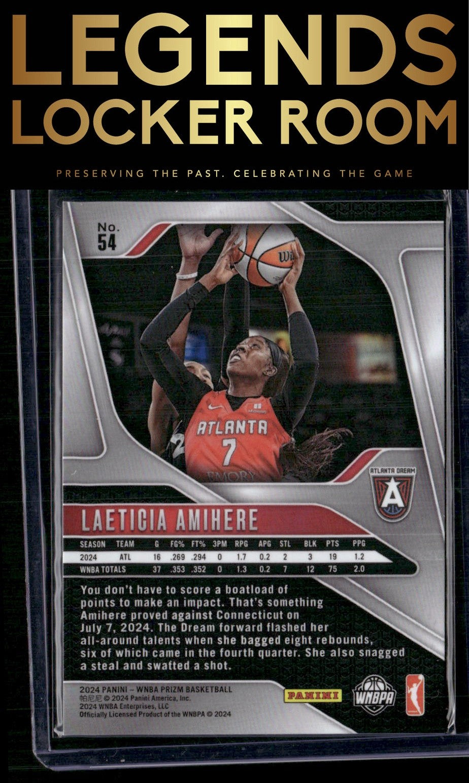 2024 Panini Prizm WNBA #54 Laeticia Amihere