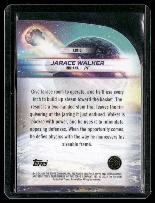 2023-24 Topps Chrome Cosmic #LIO-5 Jarace Walker Launched Into Orbit
