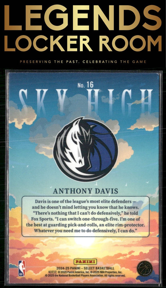 2024-25 Panini Select #16 Anthony Davis Sky High