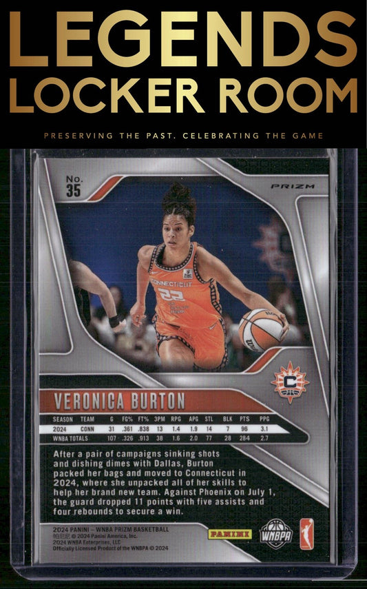 2024 Panini Prizm WNBA #35 Veronica Burton Silver Prizms