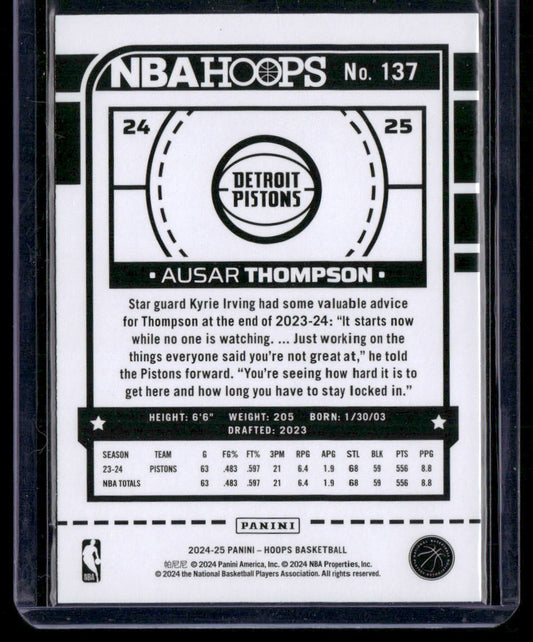 2024-25 Hoops #137 Ausar Thompson