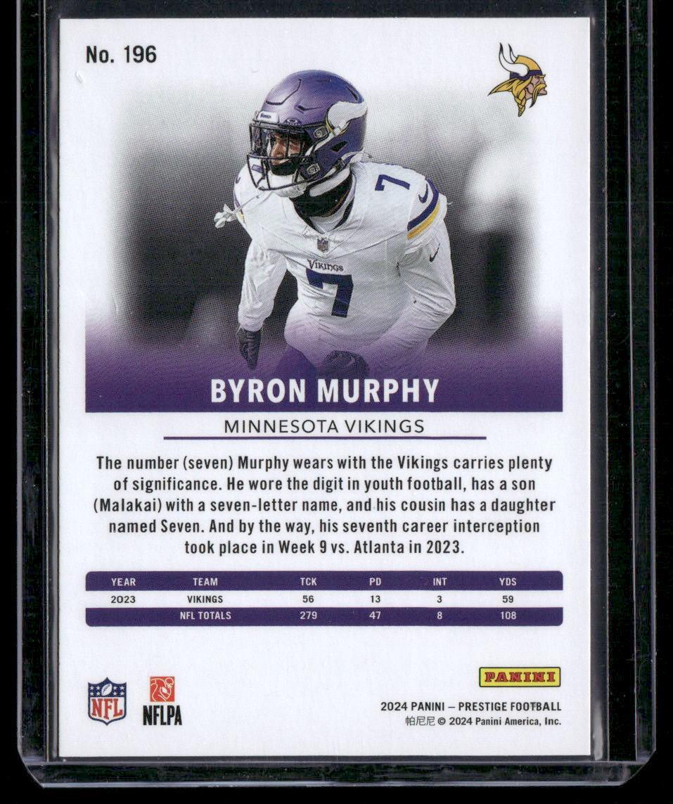 2024 Panini Prestige #196 Byron Murphy