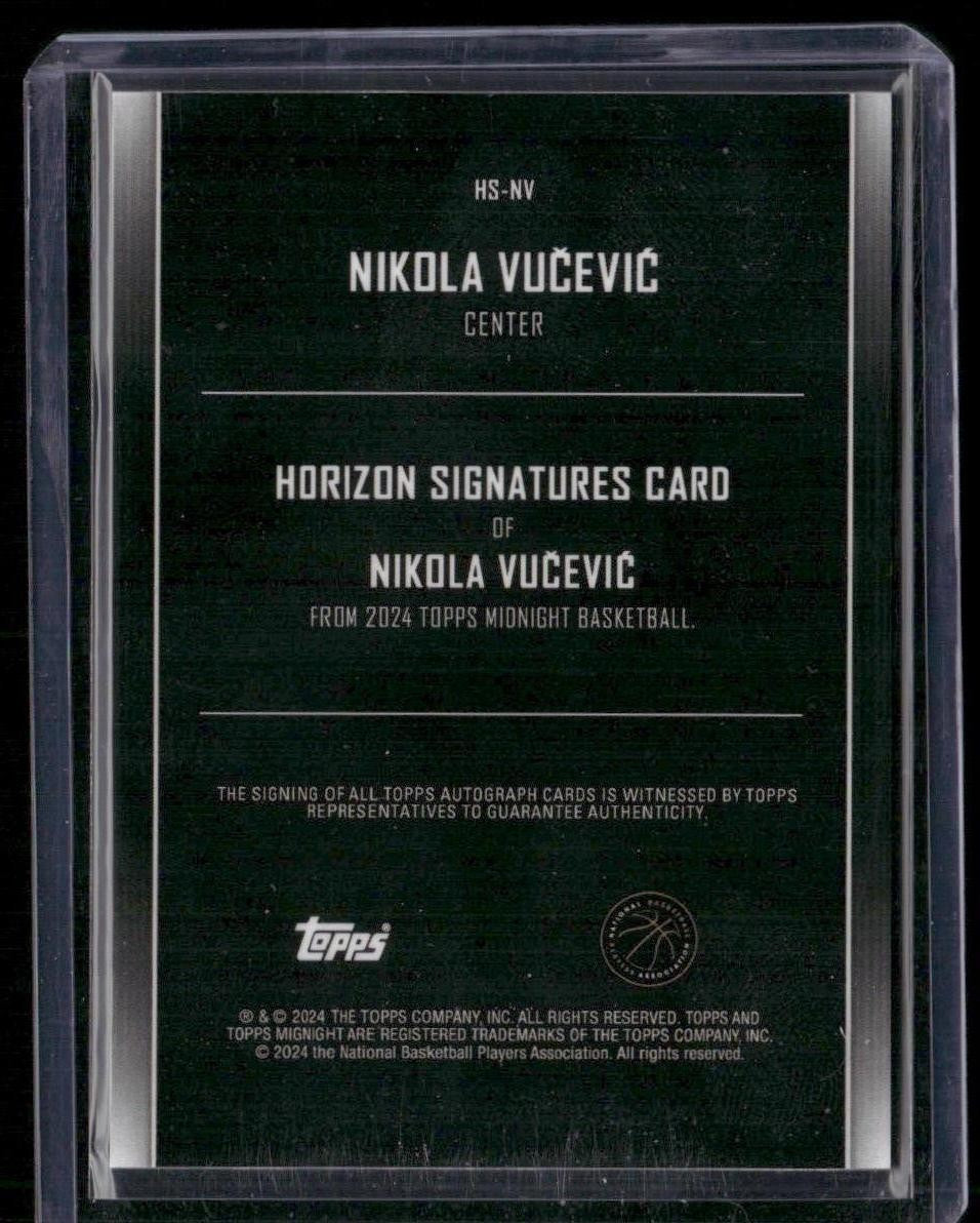 2023-24 Topps Midnight #HS-NV Nikola Vucevic Horizon Signatures /50
