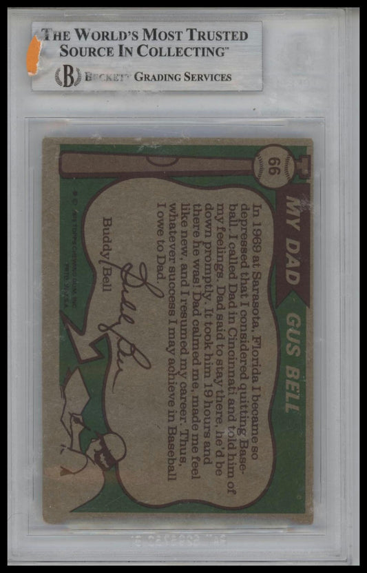 1976 Topps #66 Gus Bell FS/Buddy Bell BGS 4.0
