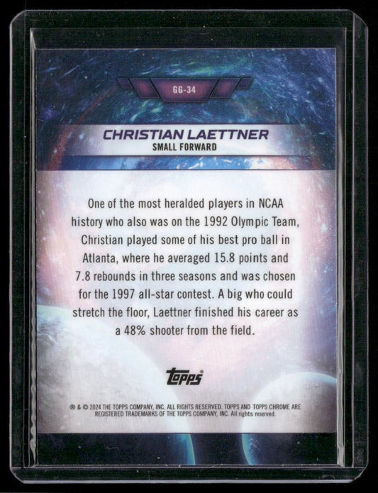 2023-24 Topps Chrome Cosmic #GG-34 Christian Laettner Galaxy Greats