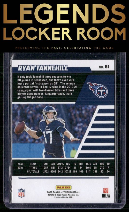 2022 Zenith #61 Ryan Tannehill Retail