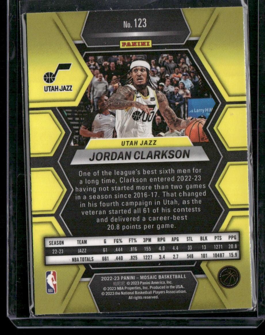 2022-23 Panini Mosaic #123 Jordan Clarkson