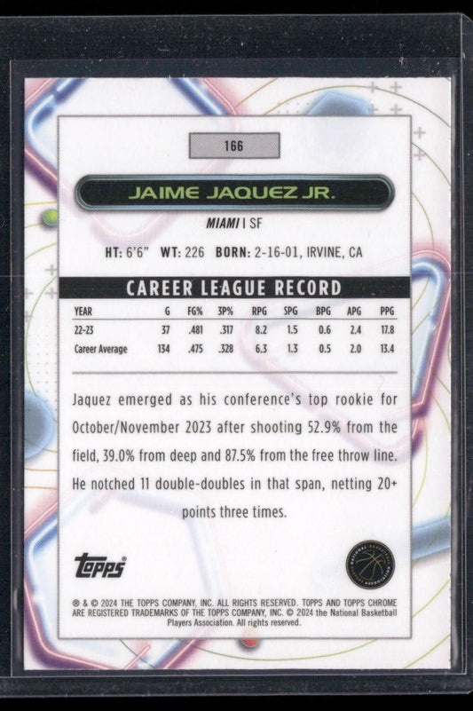 2023-24 Topps Chrome Cosmic #166 Jaime Jaquez Jr.