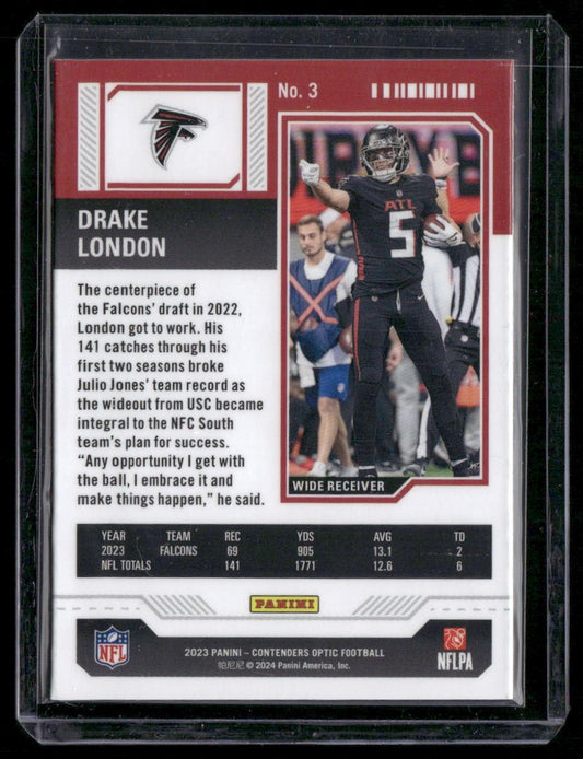2023 Panini Contenders Optic #3 Drake London