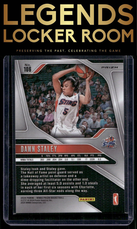 2024 Panini Prizm WNBA #106 Dawn Staley Silver Prizms