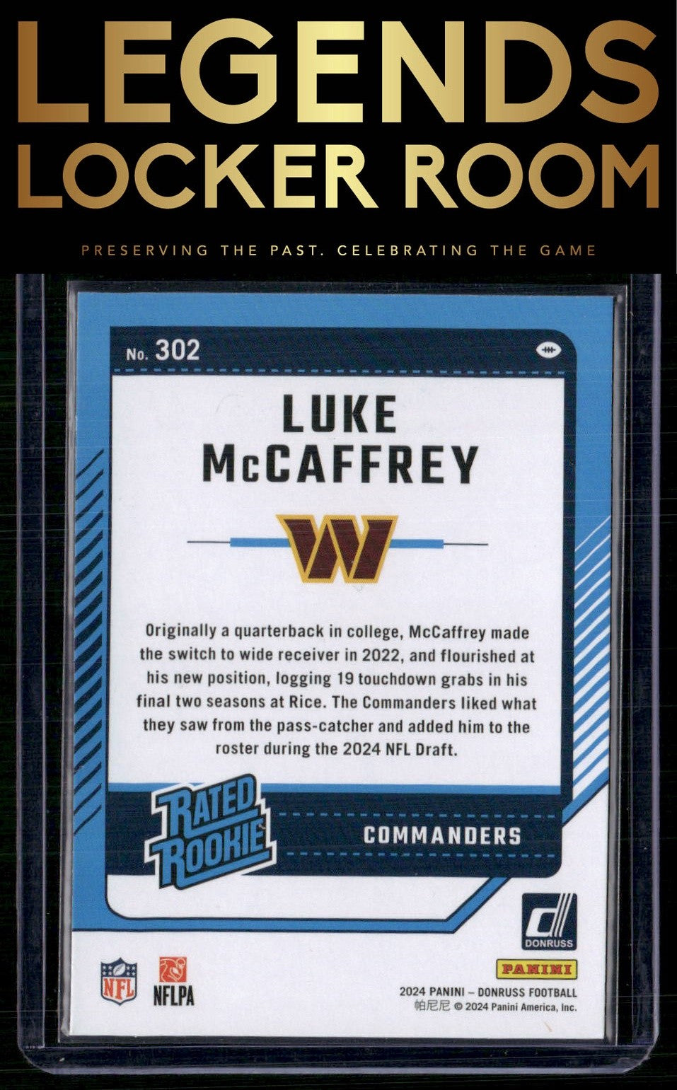 2024 Donruss #302 Luke McCaffrey