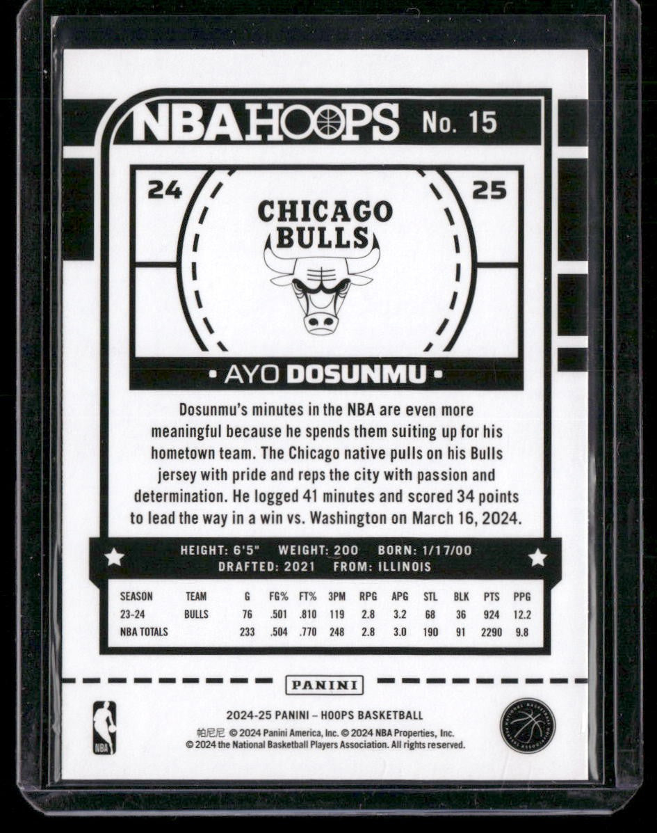 2024-25 Hoops #15 Ayo Dosunmu