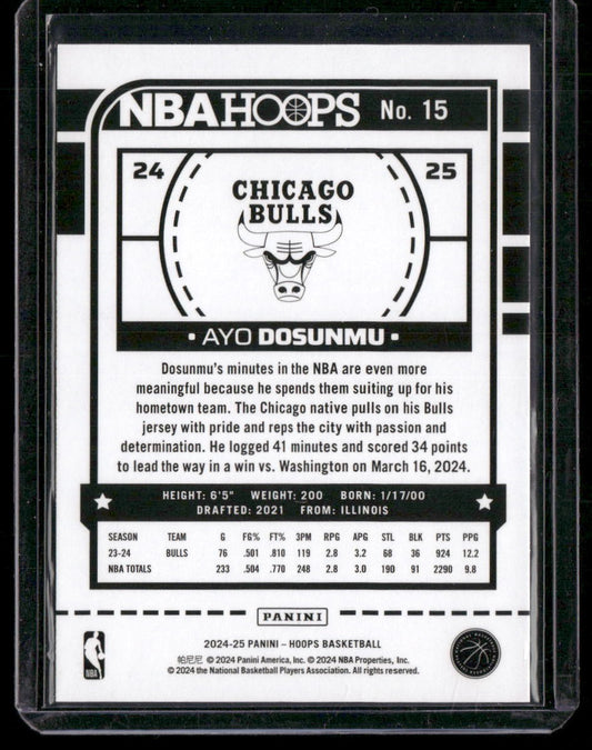 2024-25 Hoops #15 Ayo Dosunmu