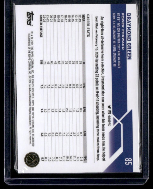 2023-24 Topps Chrome #85 Draymond Green