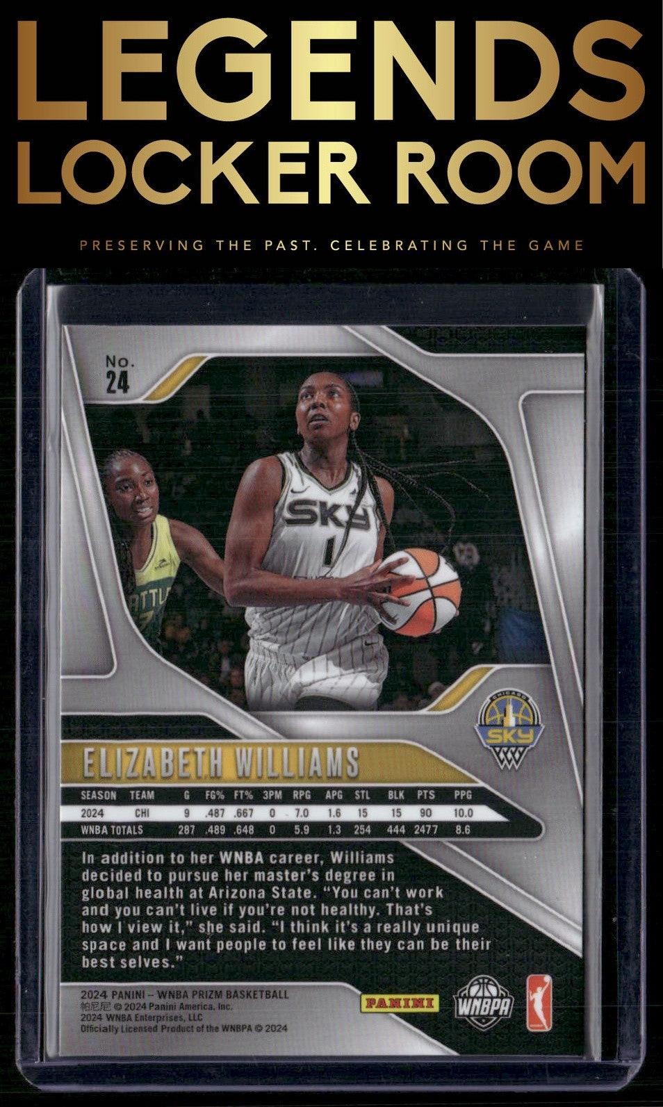 2024 Panini Prizm WNBA #24 Elizabeth Williams
