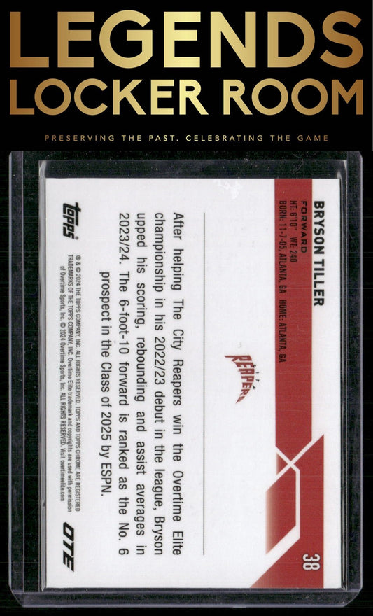 2023-24 Topps Chrome Overtime Elite #38 Bryson Tiller OTE Refractors