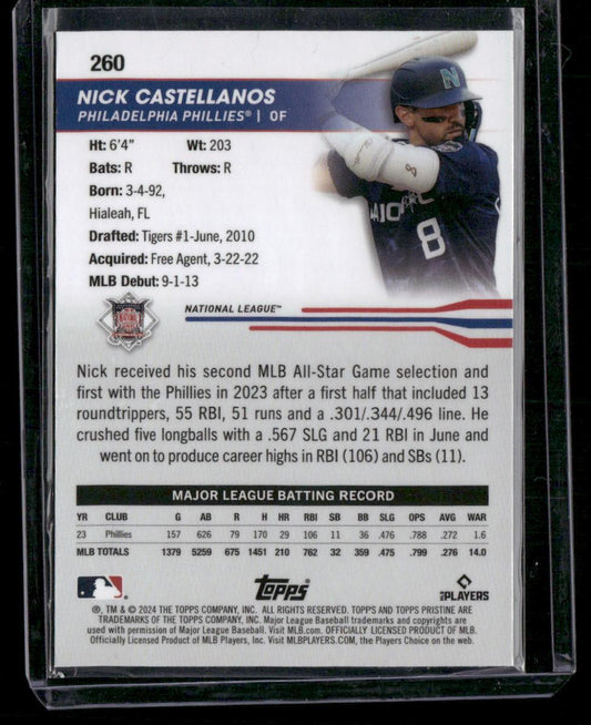 2024 Topps Pristine #260 Nick Castellanos