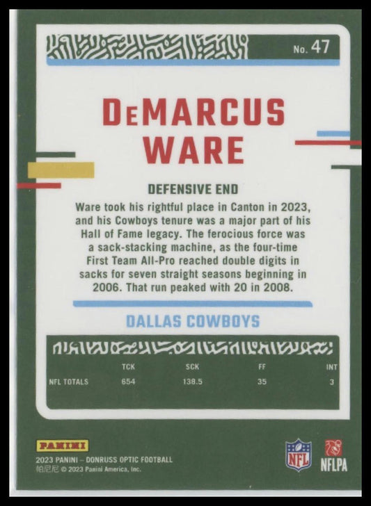 2023 Donruss Optic #47 DeMarcus Ware