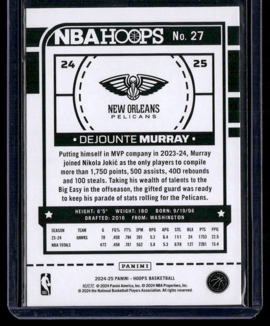 2024-25 Hoops #27 Dejounte Murray