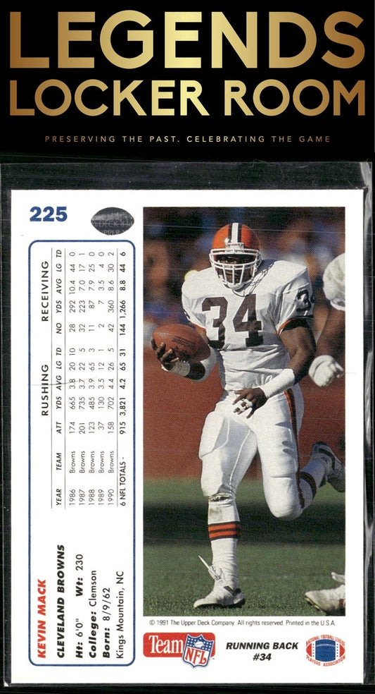 1991 Upper Deck #225 Kevin Mack