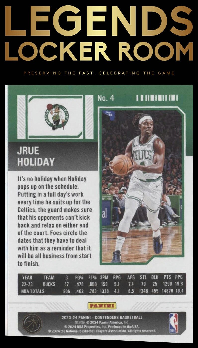 2023-24 Panini Contenders #4 Jrue Holiday