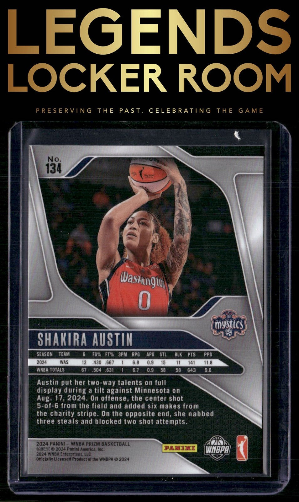 2024 Panini Prizm WNBA #134 Shakira Austin