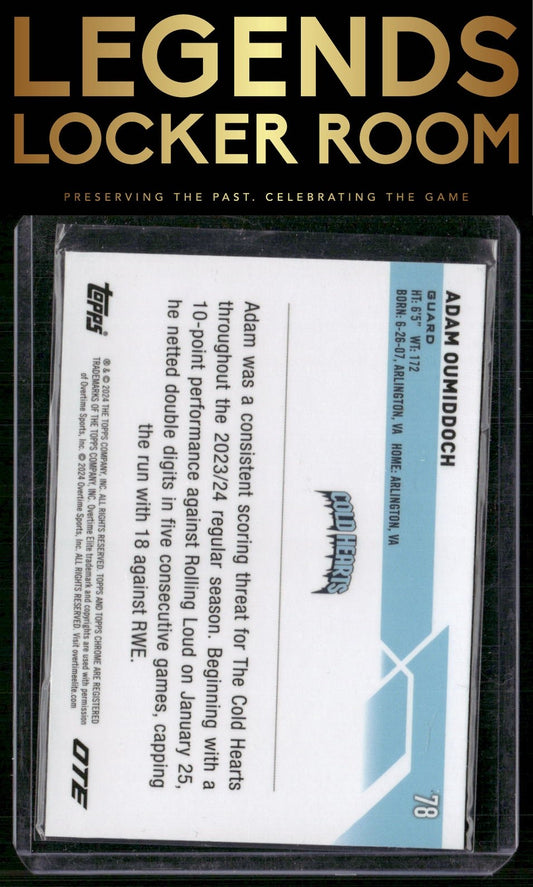 2023-24 Topps Chrome Overtime Elite #78 Adam Oumiddoch