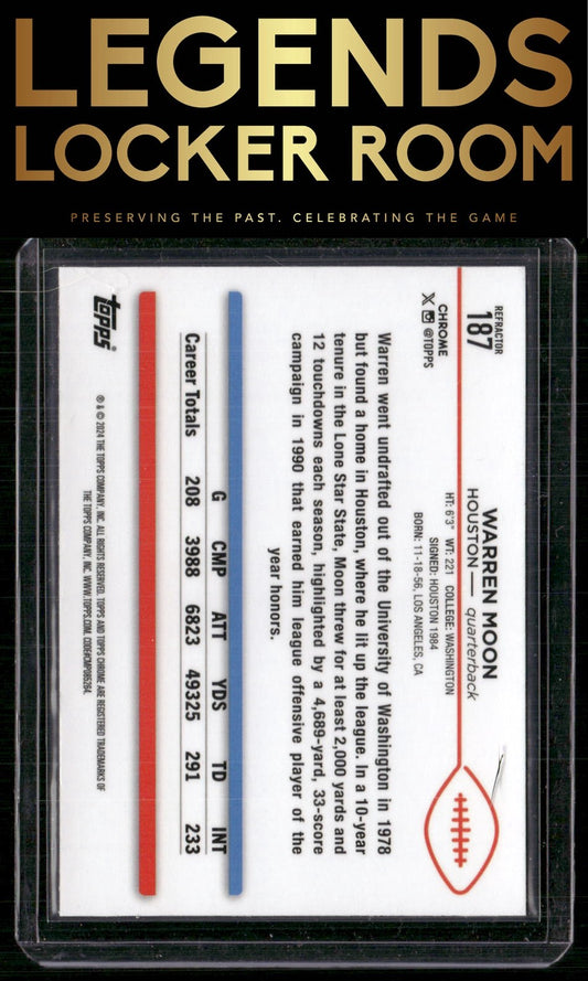 2024 Topps Chrome #187 Warren Moon Refractor