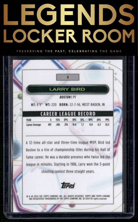 2023-24 Topps Chrome Cosmic #8 Larry Bird