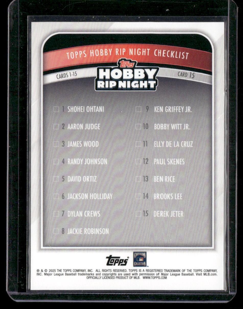 2025 Topps Hobby Rip Night #15 Derek Jeter