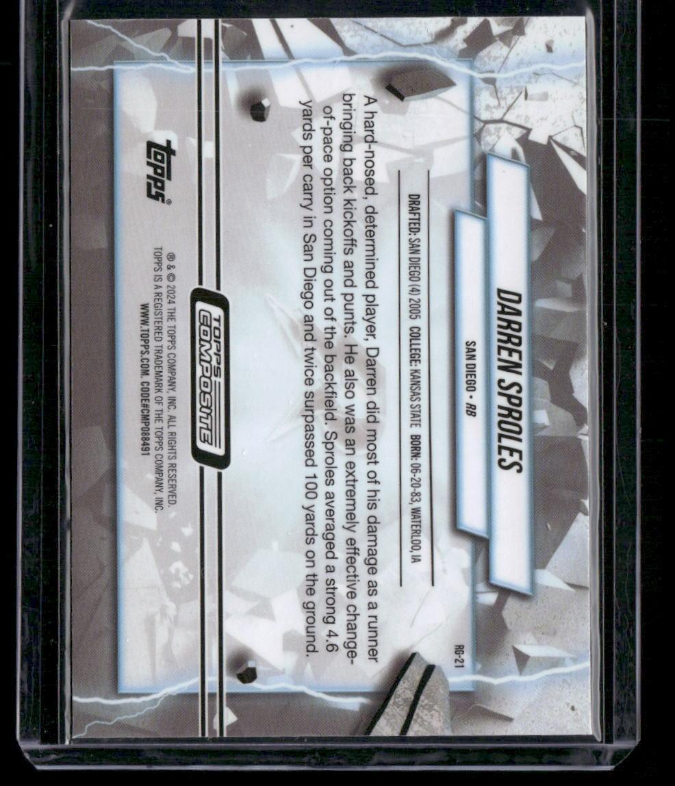 2023 Topps Composite #RG-21 Darren Sproles Resurgence Grounded