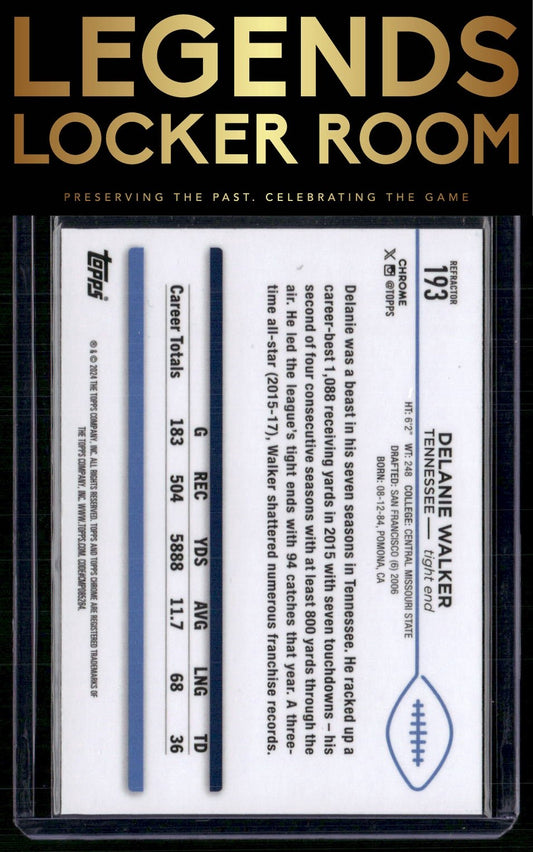 2024 Topps Chrome #193 Delanie Walker Refractor