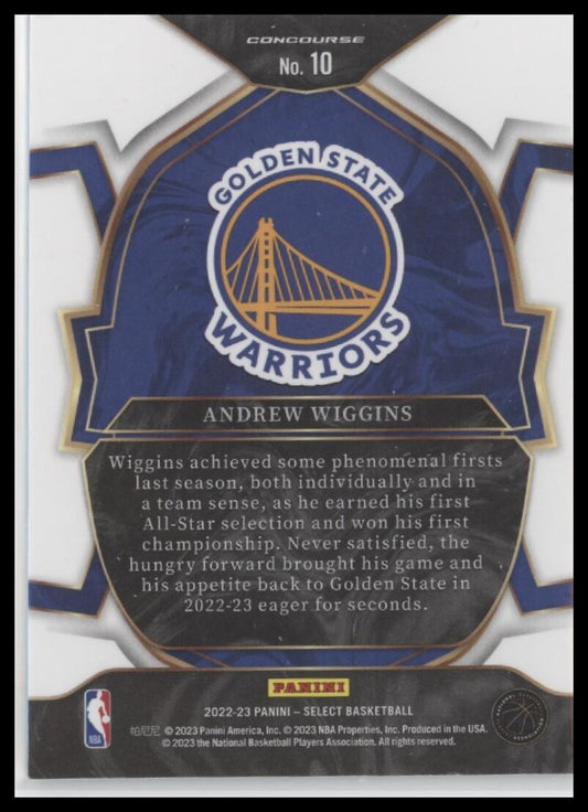 2022-23 Panini Select #10 Andrew Wiggins Blue (Retail Base)