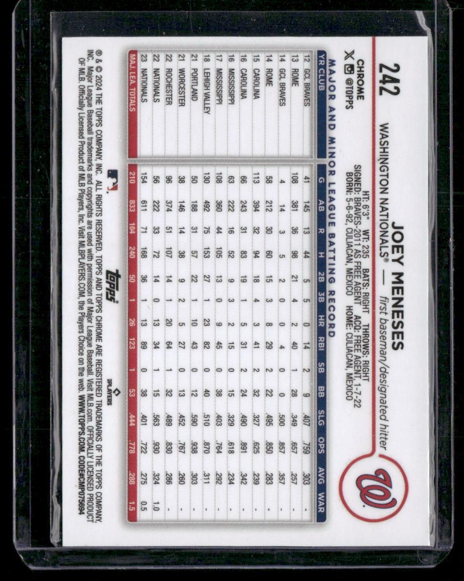 2024 Topps Chrome #242 Joey Meneses