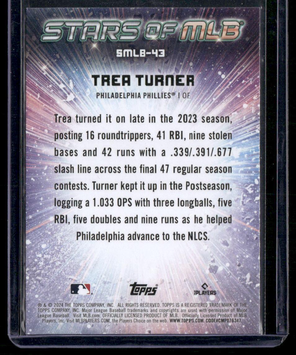 2024 Topps #SMLB-43 Trea Turner Stars of MLB