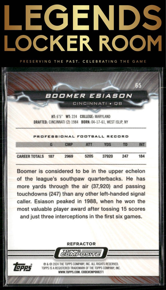 2023 Topps Composite #65 Boomer Esiason Resurgence Refractor