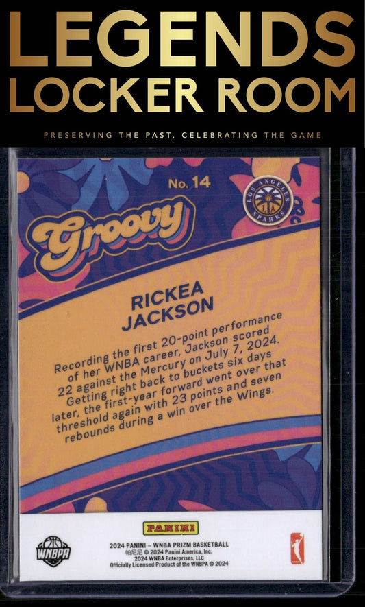 2024 Panini Prizm WNBA #14 Rickea Jackson Groovy
