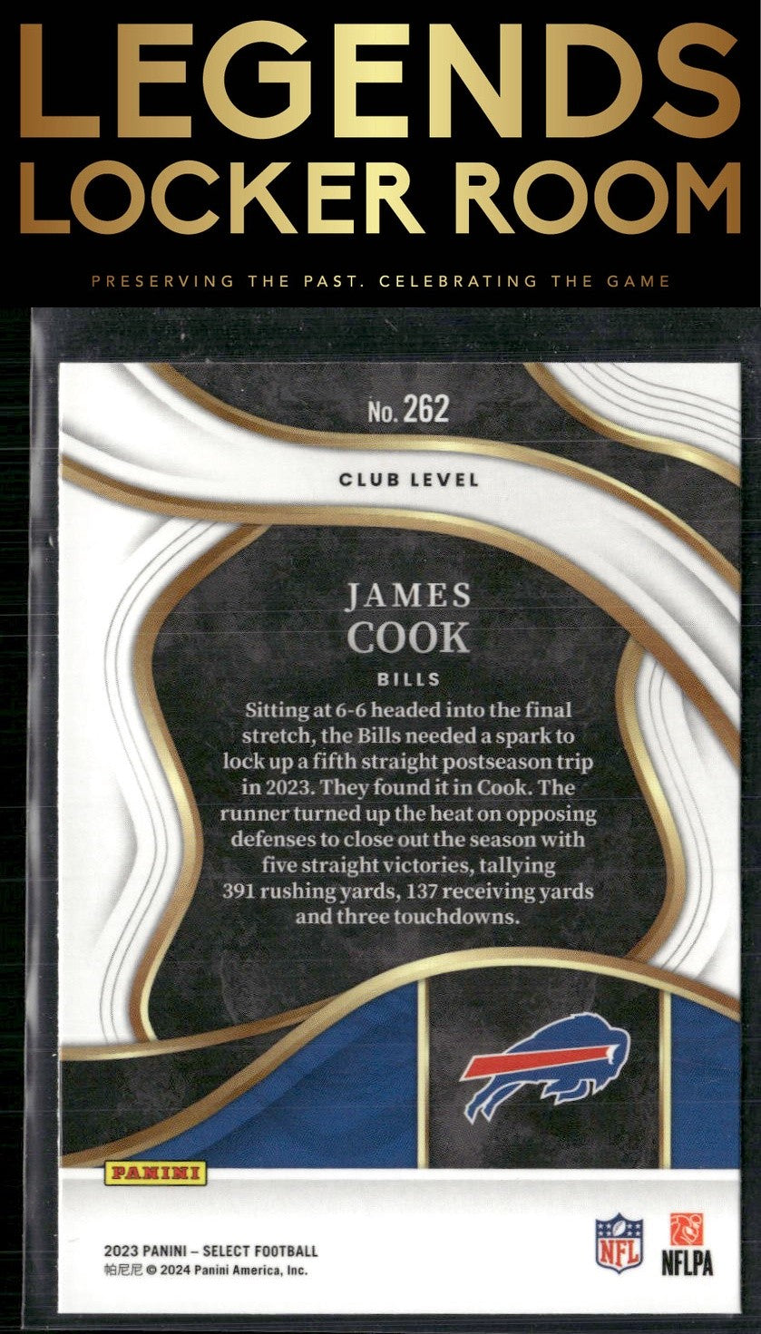 2023 Panini Select #262 James Cook