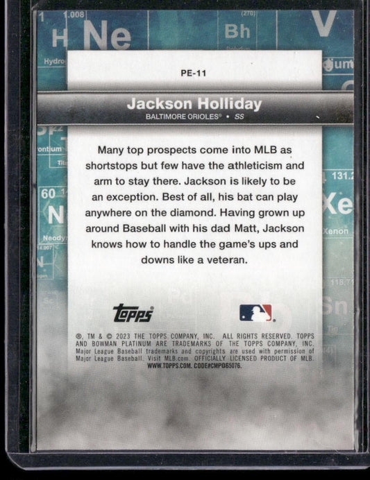 2023 Bowman Platinum #PE-11 Jackson Holliday Precious Elements