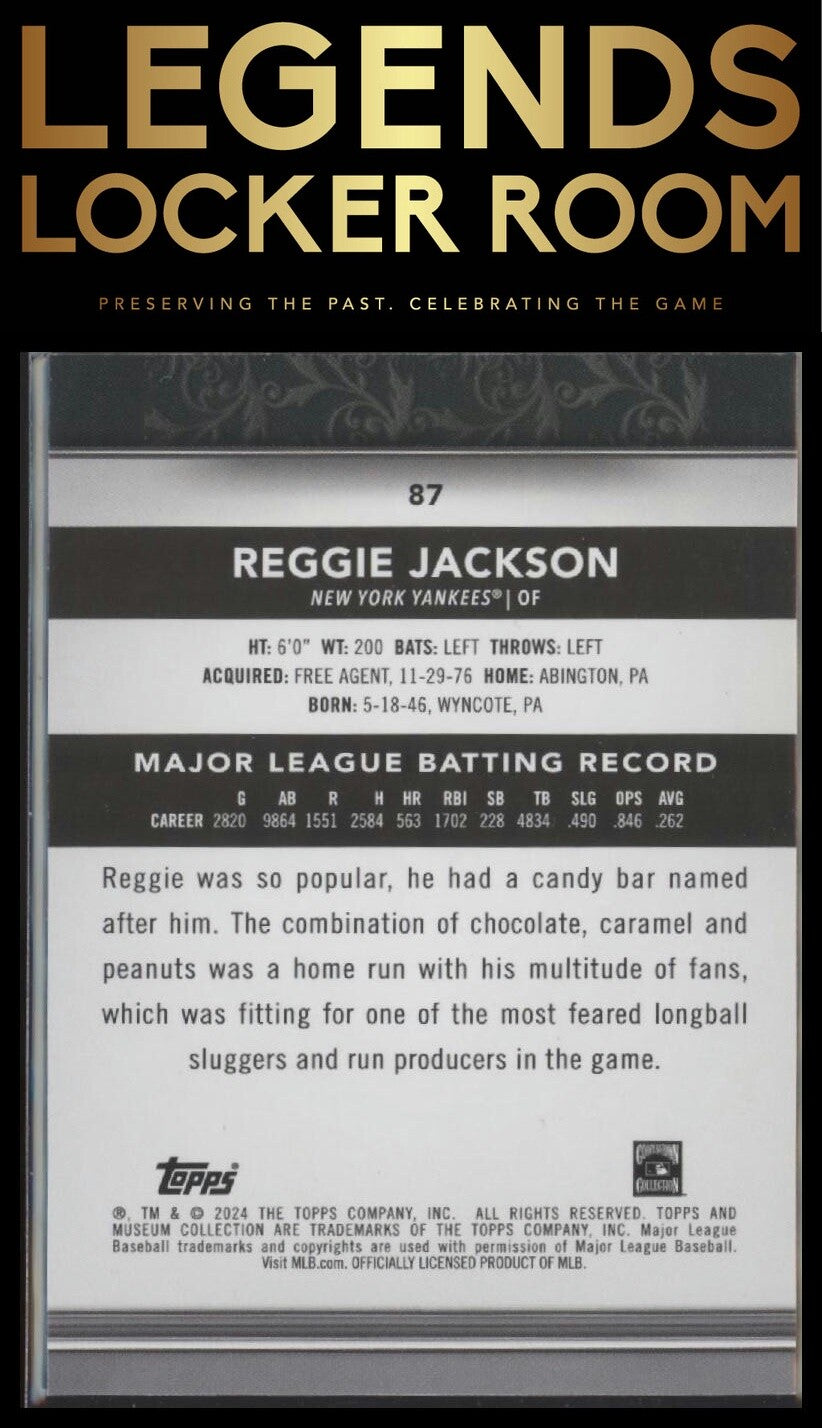 2024 Topps Museum Collection #87 Reggie Jackson
