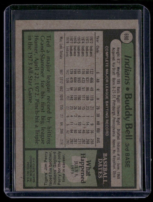 1979 Topps #690 Buddy Bell