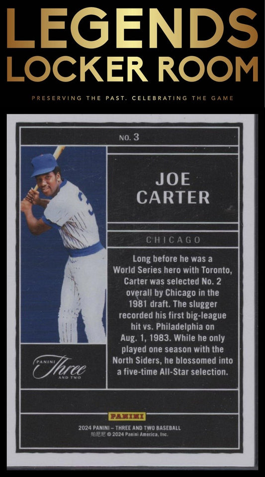 2024 Panini Three and Two #3 Joe Carter Draft Class Holo Gold #/10