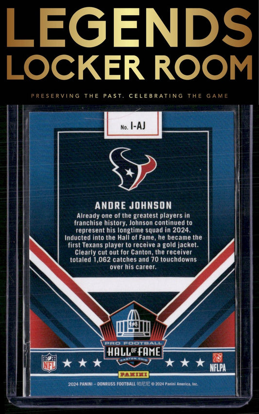 2024 Donruss #I-AJ Andre Johnson Inducted