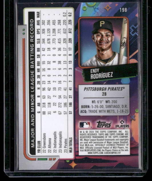 2024 Topps Chrome Cosmic #198 Endy RodrÃguez