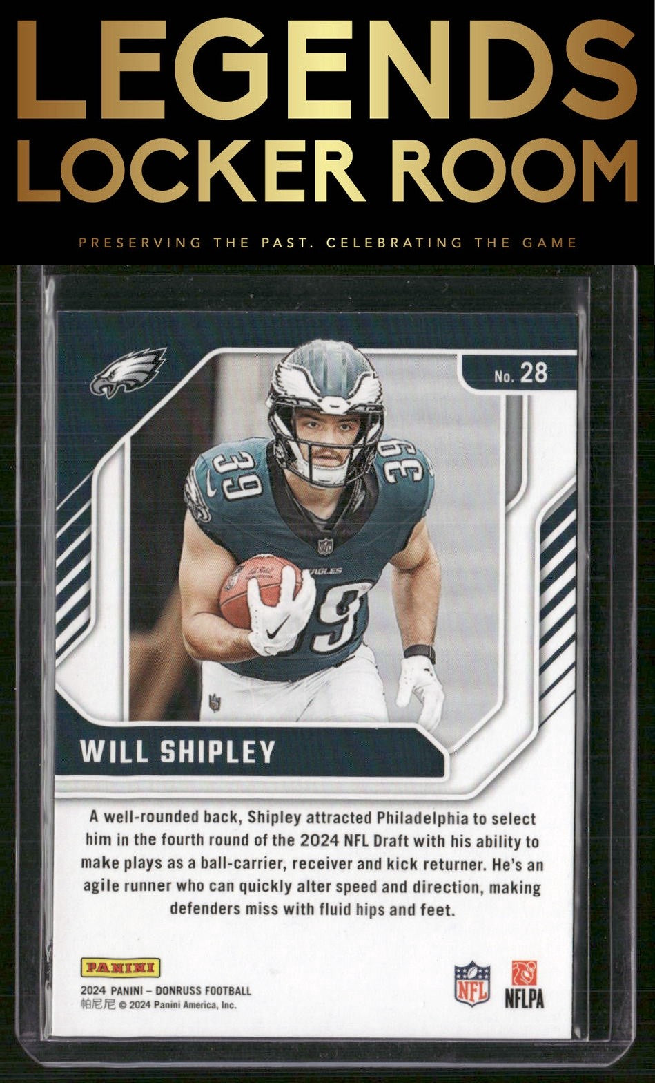 2024 Donruss #28 Will Shipley The Elite Series Rookies