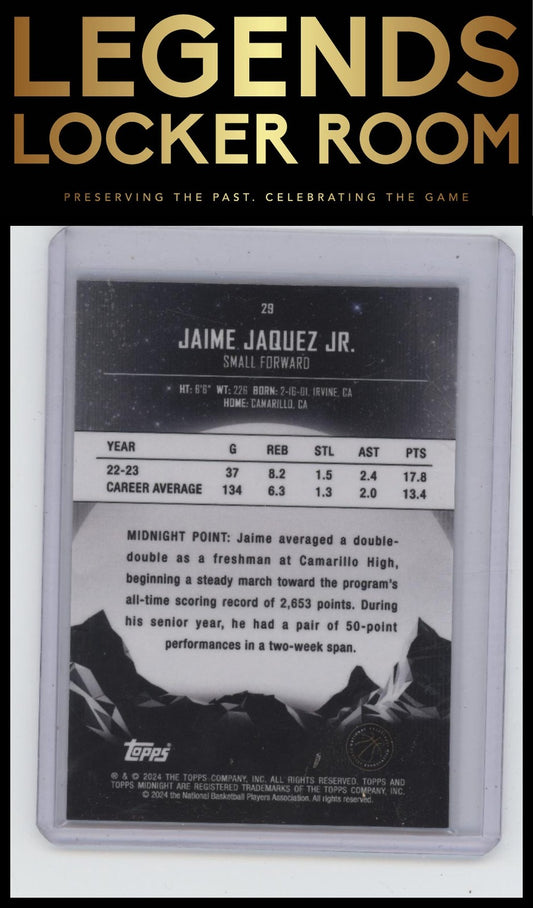 2023-24 Topps Midnight #29 Jaime Jaquez Jr.