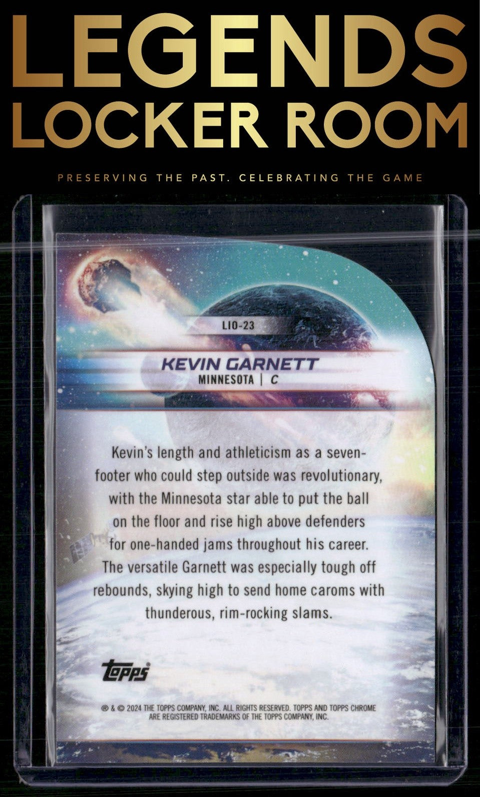 2023-24 Topps Chrome Cosmic #LIO-23 Kevin Garnett Launched Into Orbit