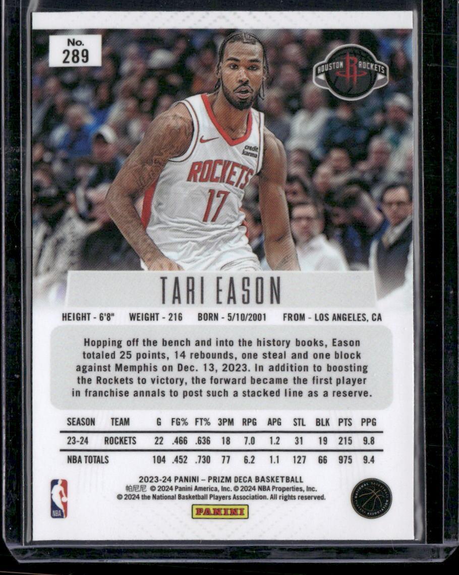 2023-24 Panini Prizm Deca #289 Tari Eason