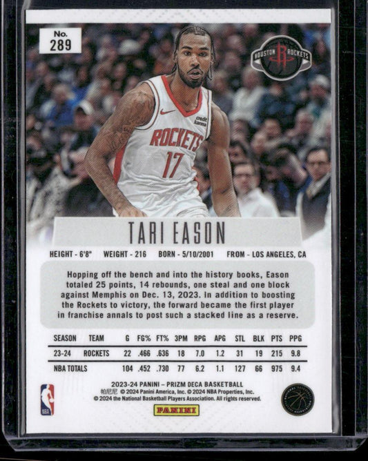 2023-24 Panini Prizm Deca #289 Tari Eason